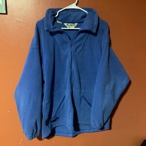 Columbia Blue Fleece Full Zip Womens Sweater